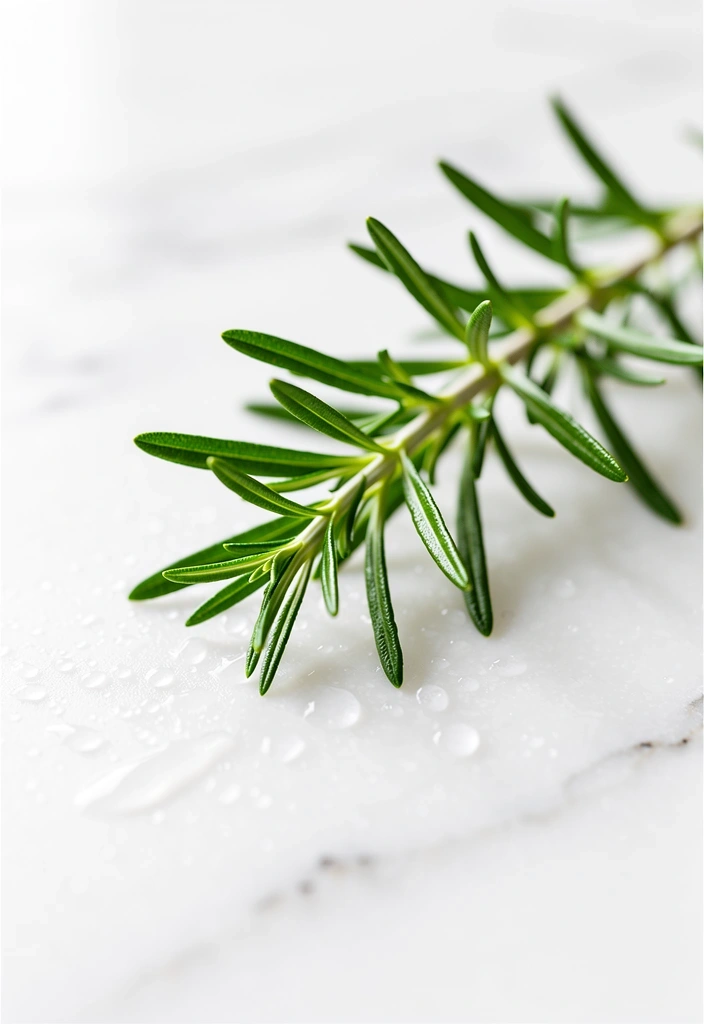 Botaniczna ilustracja rozmarynu